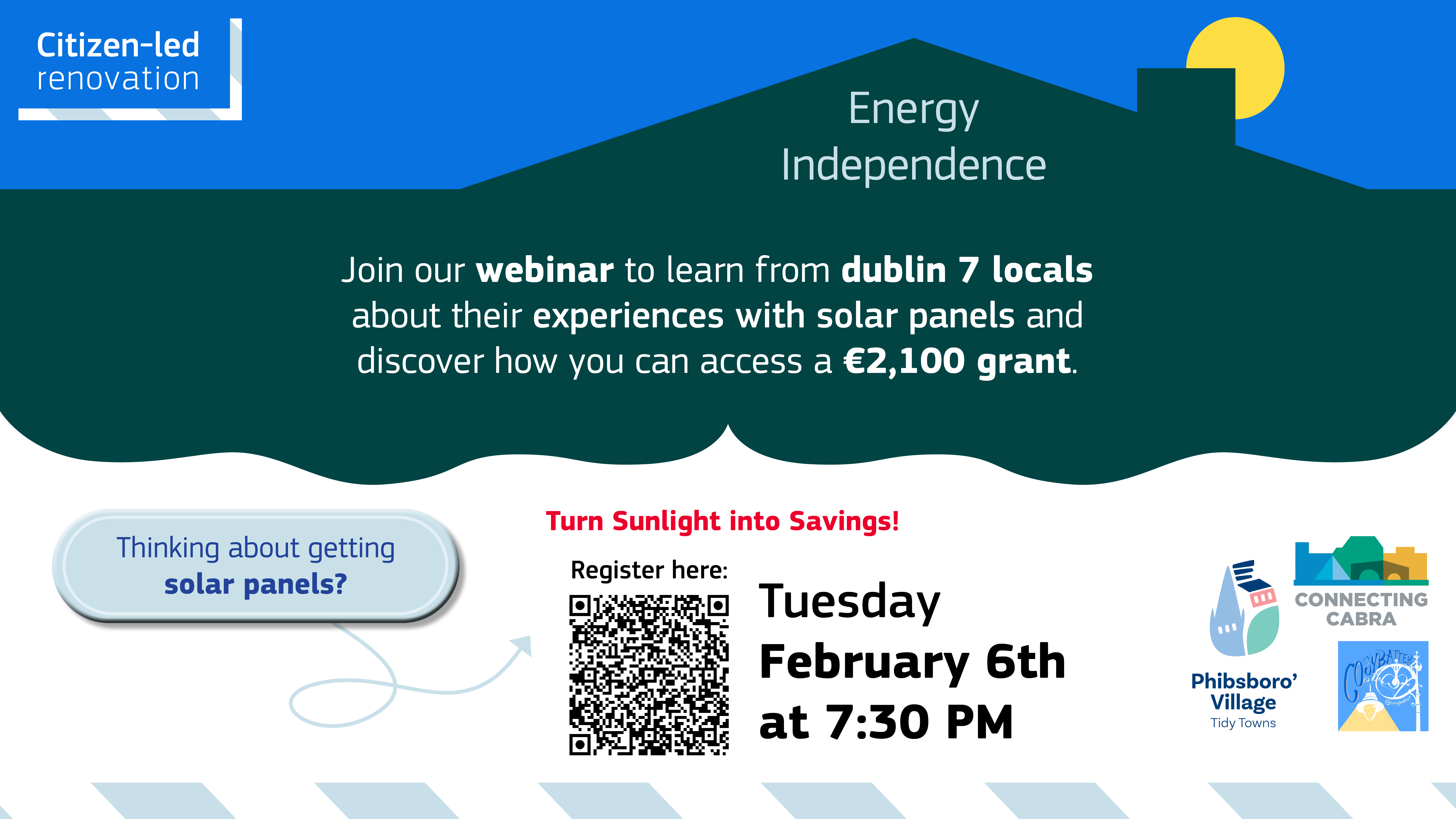Online event on solar panels, 6th of February