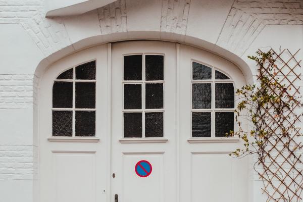 white door in Belgium